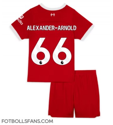 Liverpool Alexander-Arnold #66 Replika Hemmatröja Barn 2023-24 Kortärmad (+ Korta byxor)